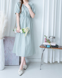 Sophie Dress 入肩線抽繩暗線連身裙/ DS1176