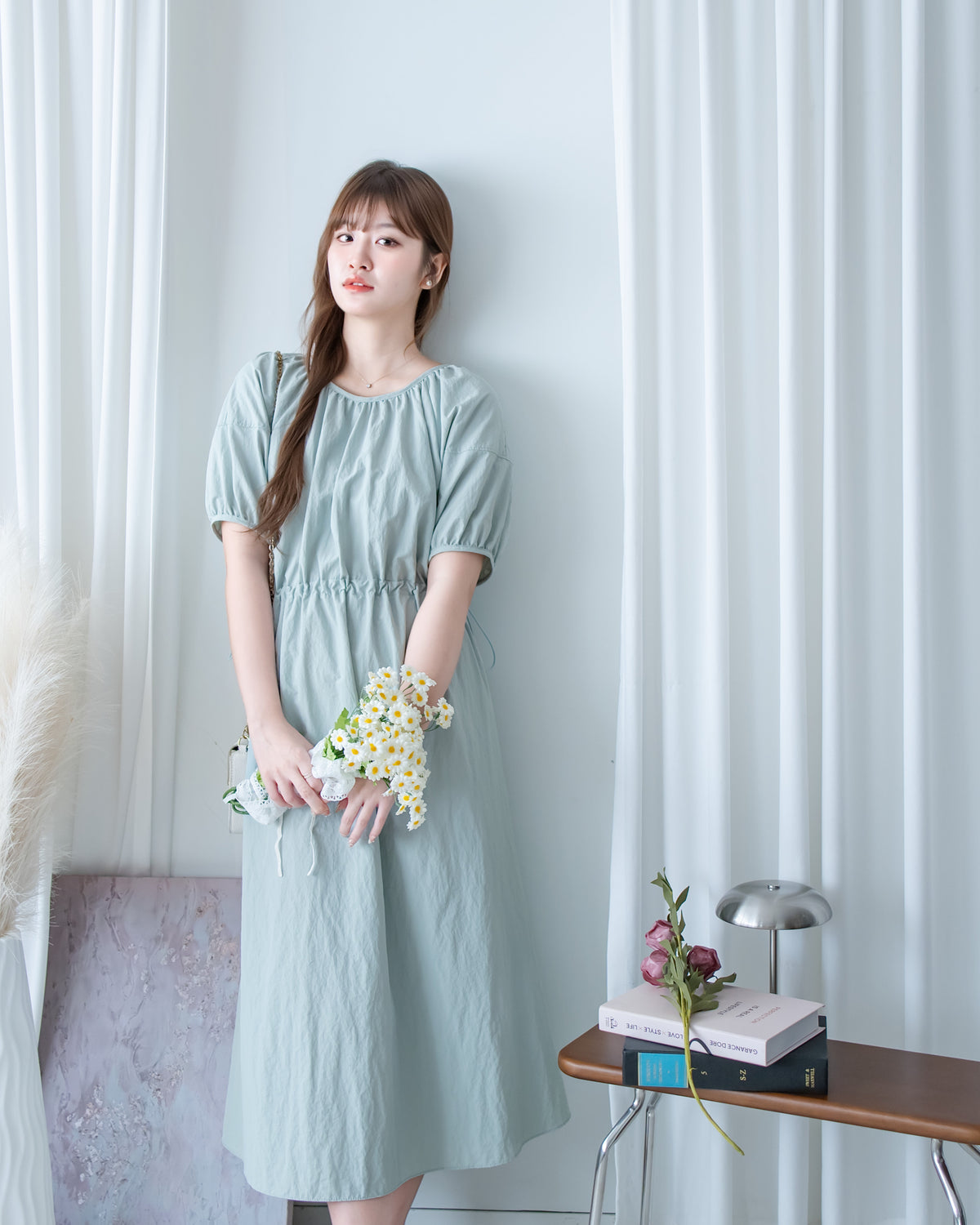 Sophie Dress 入肩線抽繩暗線連身裙/ DS1176