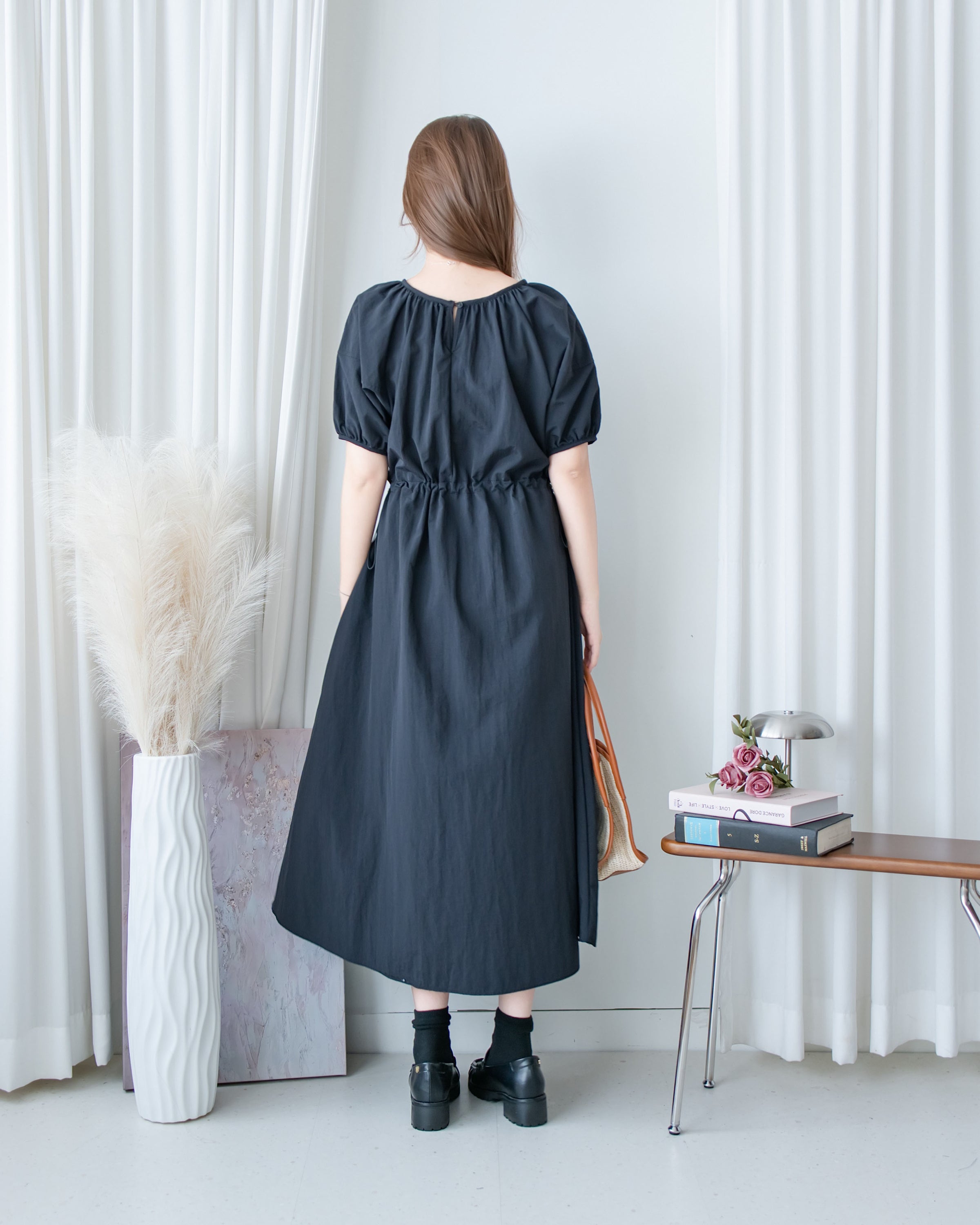 Sophie Dress 入肩線抽繩暗線連身裙/ DS1176