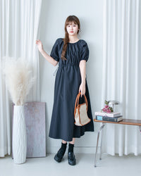 Sophie Dress 入肩線抽繩暗線連身裙/ DS1176