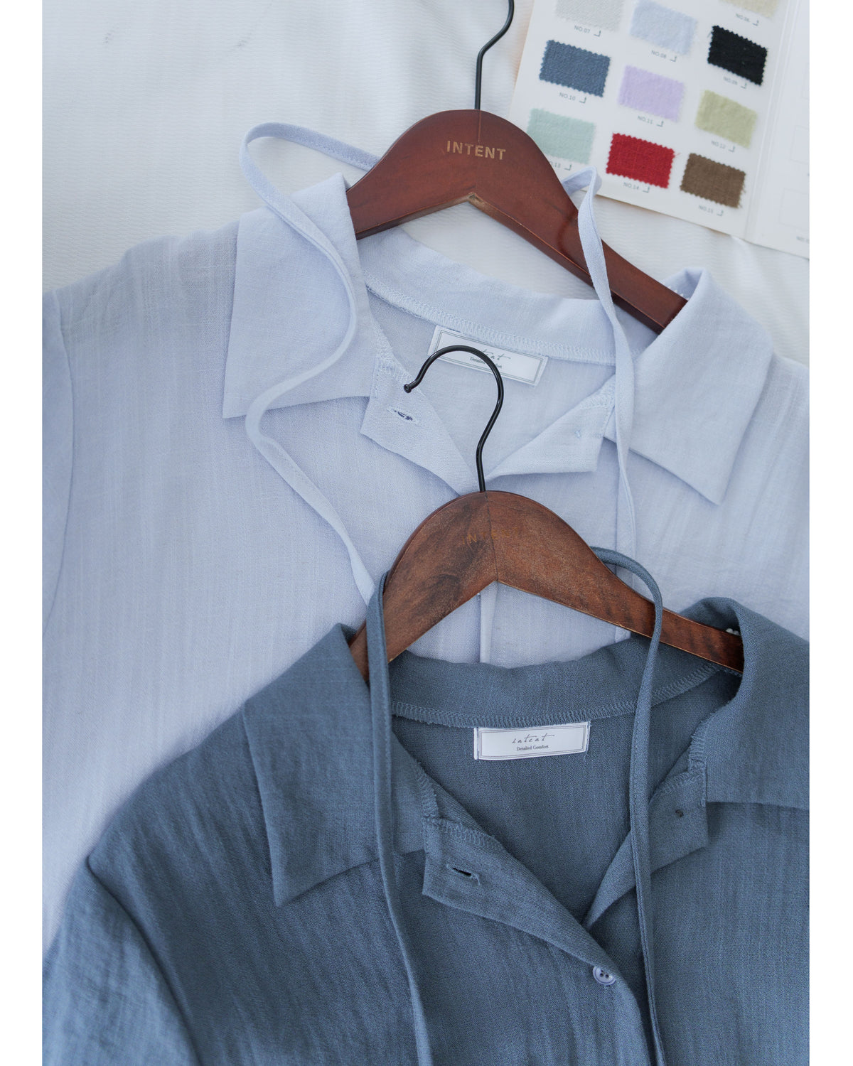 [intent label/ intent 製] Anden Shirt Dress 舒適柔軟下排假鈕扣恤衫連身裙/ DSA8011