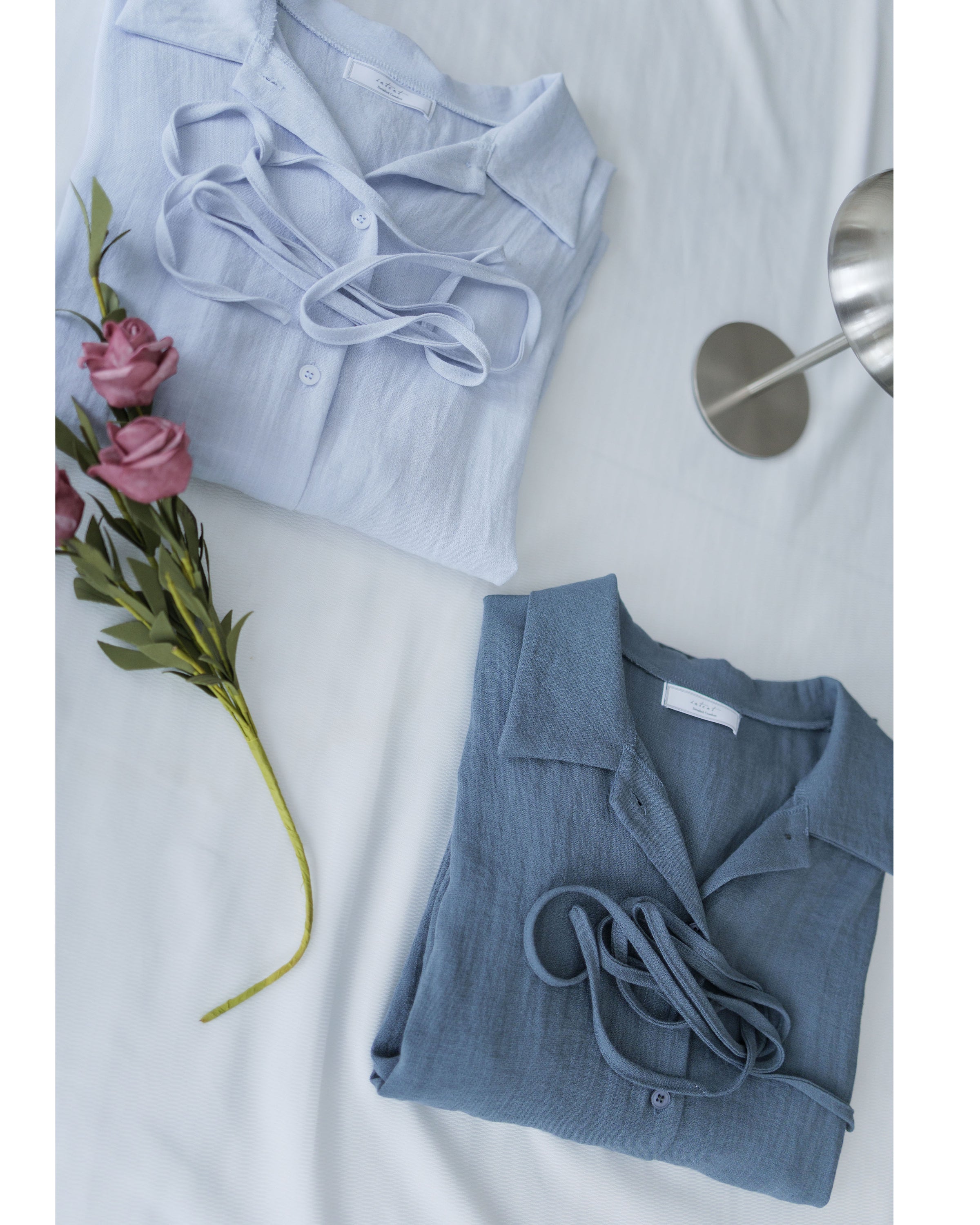 [intent label/ intent 製] Anden Shirt Dress 舒適柔軟下排假鈕扣恤衫連身裙/ DSA8011