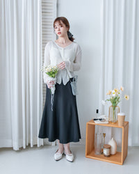 Loose Fishtail Skirt 後橡筋修飾線魚尾半裙/ SK8953