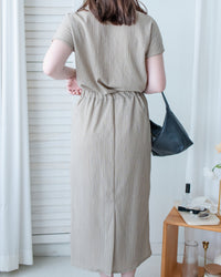 Hailey Skirt Set 防皺彈性恤衫彈性直裙套裝/ SE8122