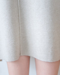 Knit Dress 修身彈性腰身抓皺 V 領針織連身裙/ DS1186