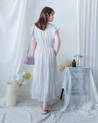 [intent label/ intent 製]  Sophie Dress 花邊領口緹花刺繡修腰連身裙/DSA8008