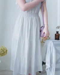 [intent label/ intent 製]  Sophie Dress 花邊領口緹花刺繡修腰連身裙/DSA8008