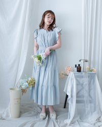 [intent label/ intent 製]  Sophie Dress 花邊領口緹花刺繡修腰連身裙/DSA8008
