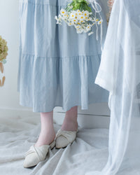 [intent label/ intent 製]  Sophie Dress 花邊領口緹花刺繡修腰連身裙/DSA8008