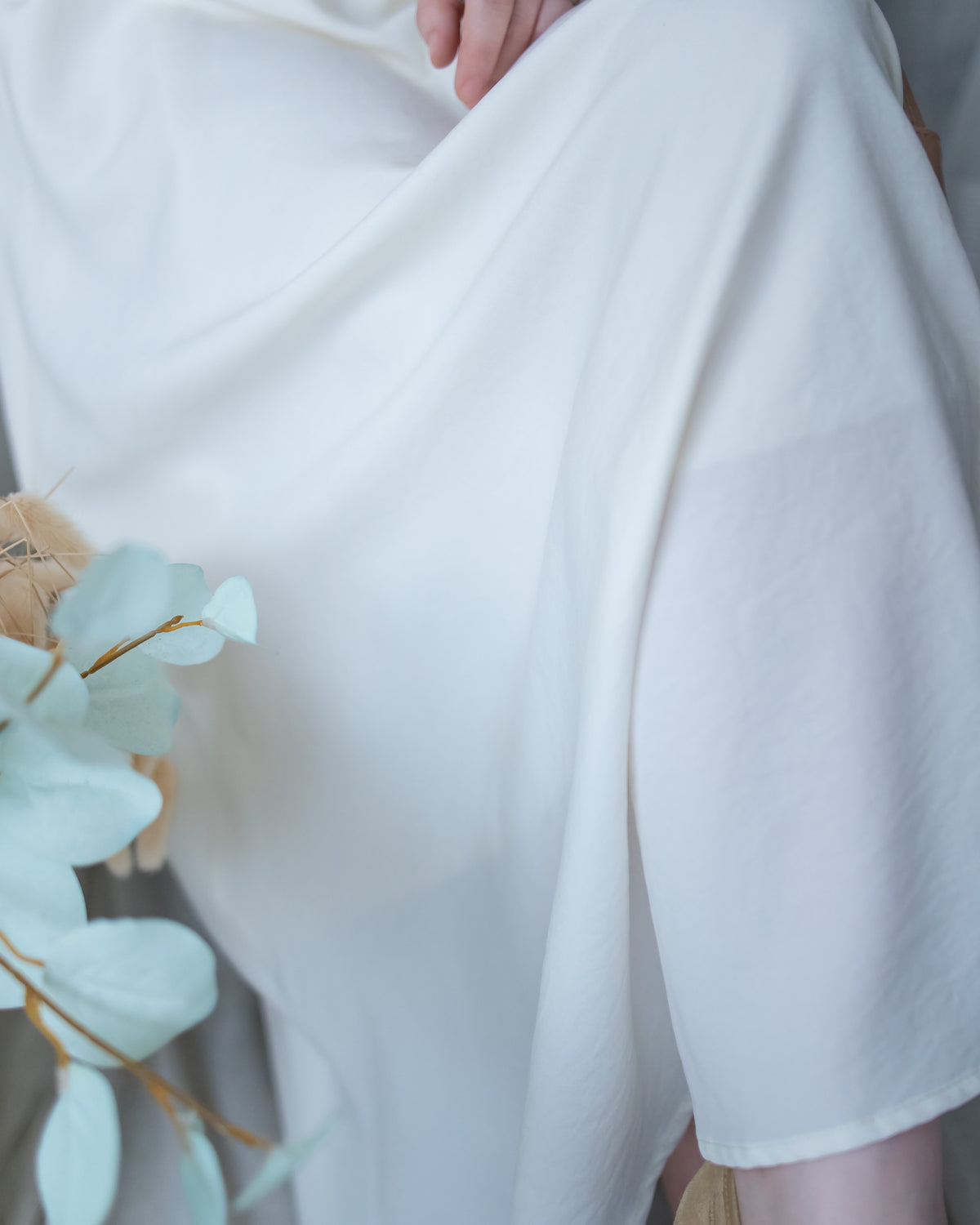 Shirt Dress 知性翻領橡筋腰線微絨連衣裙/ DS1195