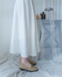 Shirt Dress 知性翻領橡筋腰線微絨連衣裙/ DS1195