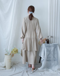 Ribbon Layers Dress  綁帶圓漫飄逸層次連身裙/ DS1188