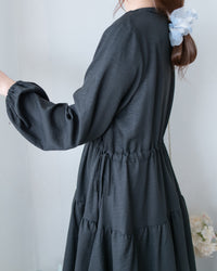 Ribbon Layers Dress  綁帶圓漫飄逸層次連身裙/ DS1188