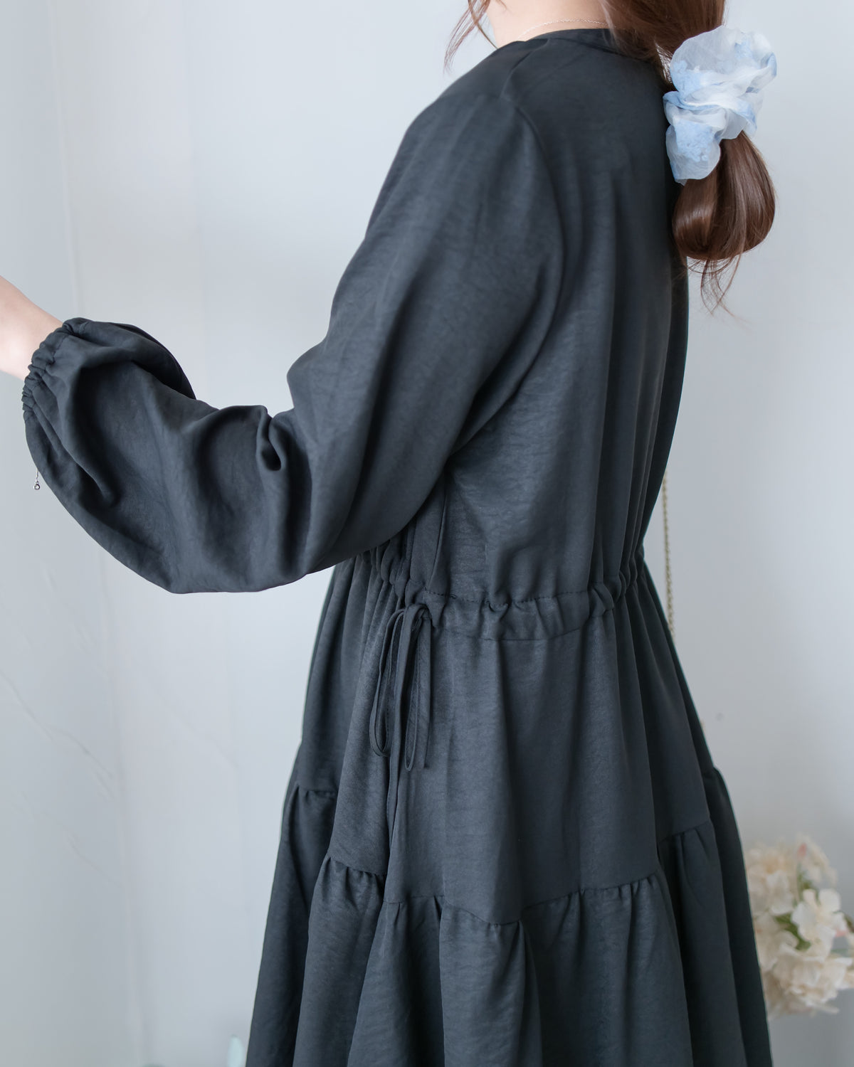 Ribbon Layers Dress  綁帶圓漫飄逸層次連身裙/ DS1188