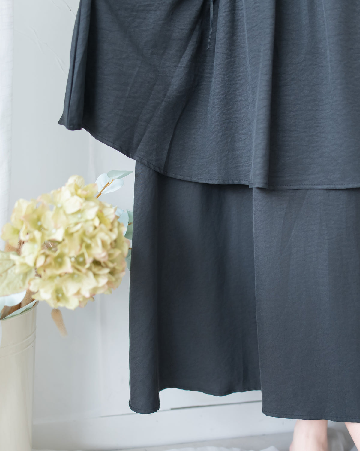 Ribbon Layers Dress  綁帶圓漫飄逸層次連身裙/ DS1188