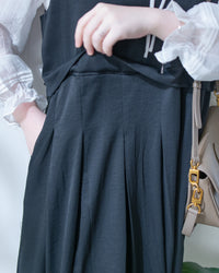 Vest Dress 微正式感拼接背心連身長裙/ DS1181