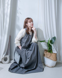 Vest Dress 微正式感拼接背心連身長裙/ DS1181