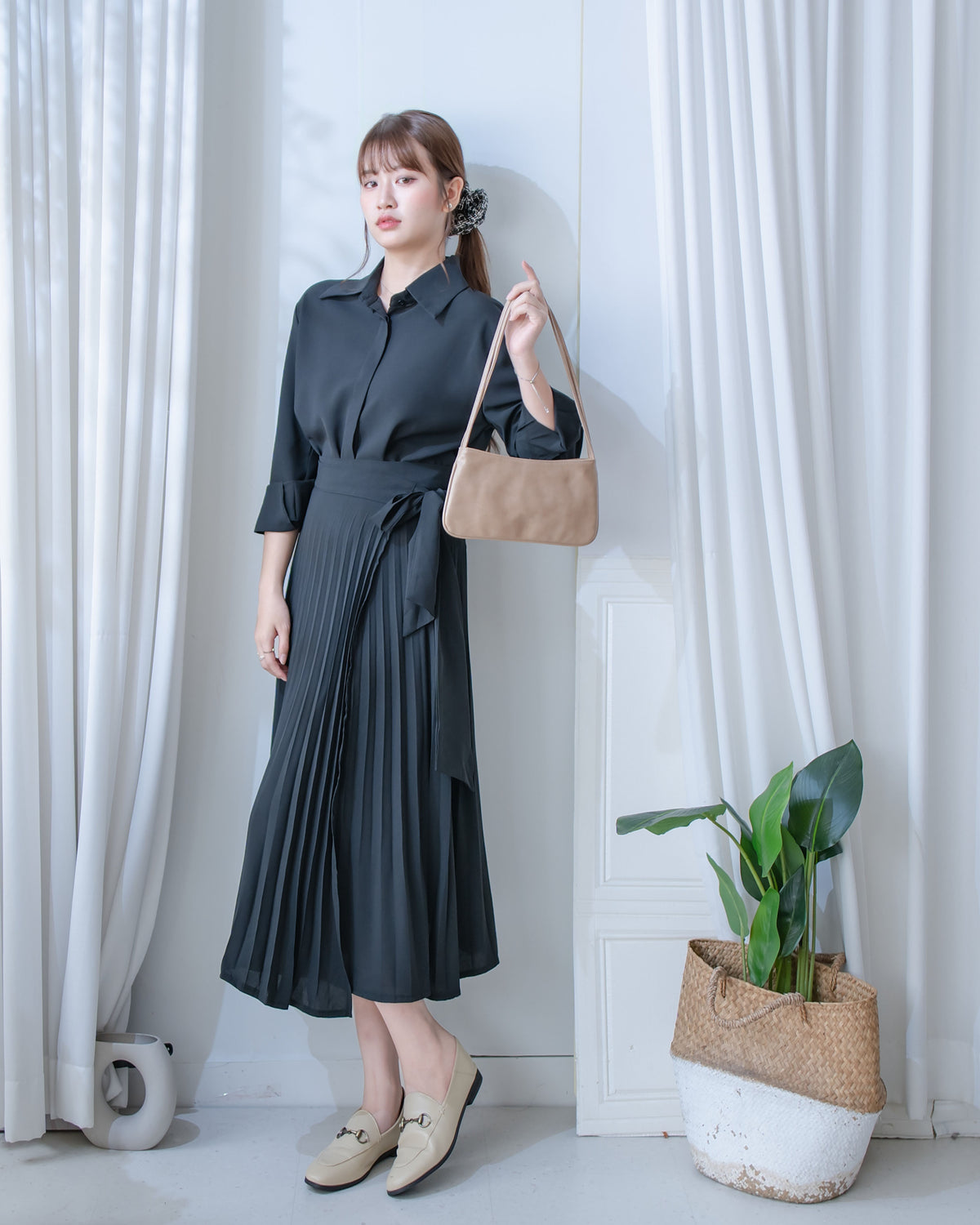 Wrap Skirt Set 俐落包式穿著修身兩件套/ SE8125