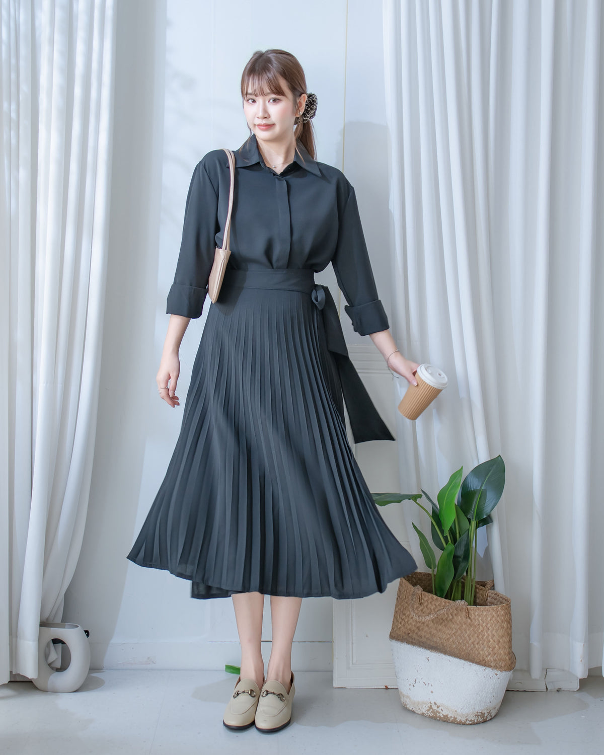 Wrap Skirt Set 俐落包式穿著修身兩件套/ SE8125
