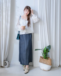 Lace Cardigan 防皺法式幾何通花針織外套或上衣/ CD8158