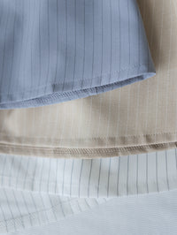 [intent label/ intent 製] Stripe Dress or Outer 腰帶設計暗條紋口袋連身裙或外套/ DSA8013