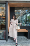 //熱賣重開 超超超值得入手 //Pleated Waist 輕盈方領前後車褶腰身, Dress/ DS9061 (Pre-order)