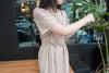 //熱賣重開 超超超值得入手 //Pleated Waist 輕盈方領前後車褶腰身, Dress/ DS9061 (Pre-order)