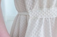 （intent x Korea 獨家款) Square Dot 點點小方格修腰隨性口袋連身長裙, Dress/ DS9229 （yellow sold out)
