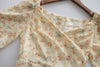 Orange Lily 清新飄逸淡黃橙花包裹領口, Dress/ DS9226
