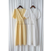 （intent x Korea 獨家款) Square Dot 點點小方格修腰隨性口袋連身長裙, Dress/ DS9229 （yellow sold out)
