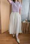 2-way White 淺色系兩種設計傘型口袋半身裙, Skirt/ SK8715