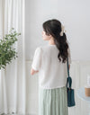 (Many Ways to wear) Jelly Ribbon, Clip/ HA8120 (ivory sold out)
