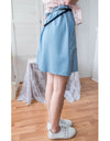 Slim a-line Denim 超舒適輕身寬鬆牛仔色車線, Skirt/ SK8728 (Midnightblue sold out)