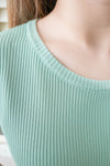 Asymmetric 舒適冰絲織紋側束帶衣尾, Top/ TP8888 (ivory sold out)