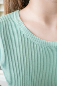 Asymmetric 舒適冰絲織紋側束帶衣尾, Top/ TP8888 (ivory sold out)