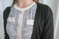 Thin Knit 溫柔百搭雙口袋薄針織中長外套, Cardigan / CD8121