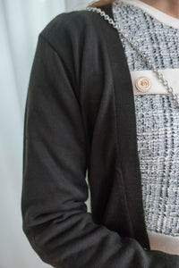 Thin Knit 溫柔百搭雙口袋薄針織中長外套, Cardigan / CD8121