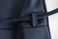 [限量現貨回歸] Navy 微光澤雙口袋修腰知性連身裙或外套, Dress/ DS9324