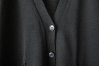 Thin Knit 溫柔百搭雙口袋薄針織中長外套, Cardigan / CD8121