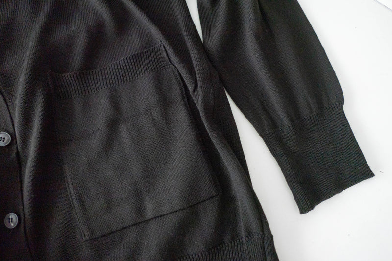 Thin Knit 溫柔百搭雙口袋薄針織中長外套, Cardigan / CD8121