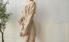 Trench 方領風衣雙排鈕雲石腰帶連身裙, Dress/ DS9333 （navy sold out)
