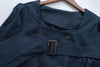 Trench 方領風衣雙排鈕雲石腰帶連身裙, Dress/ DS9333 （navy sold out)