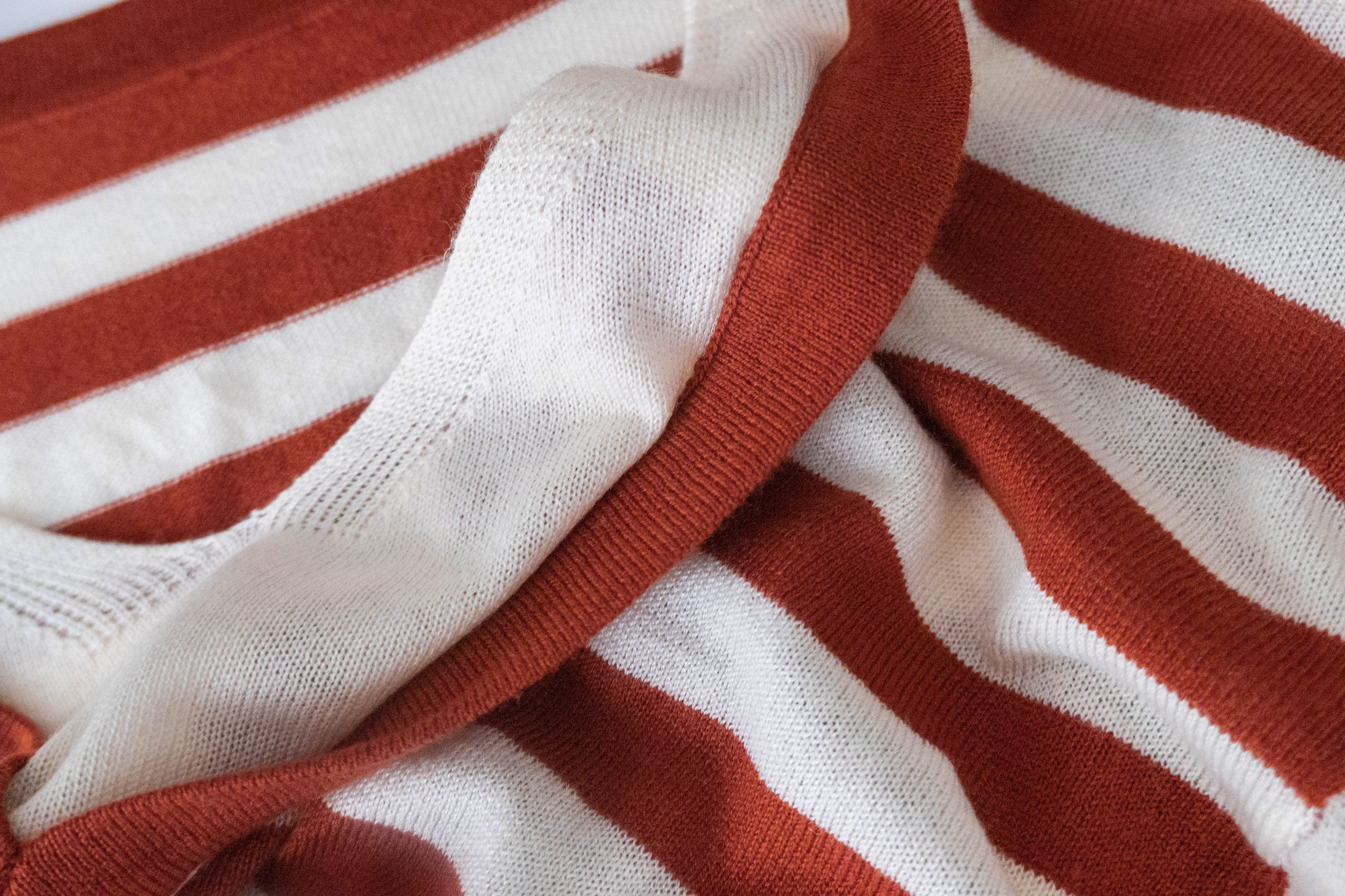 Stripe Layers 舒適慵懶仿兩件層次條紋線料, Top/ TP8896