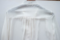 Floral Lace 雪紡絲帶領口通花線手袖, Blouse/ BU8977 (white sold out)