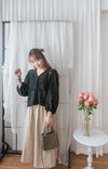 Black Rhombus 黑色菱格通花細緻衣邊上衣或外套, Top or Outer/ TP8918  (不設訂貨款)