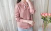 Floral Lace 雪紡絲帶領口通花線手袖, Blouse/ BU8977 (white sold out)