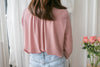 Floral Lace 雪紡絲帶領口通花線手袖, Blouse/ BU8977 (white sold out)