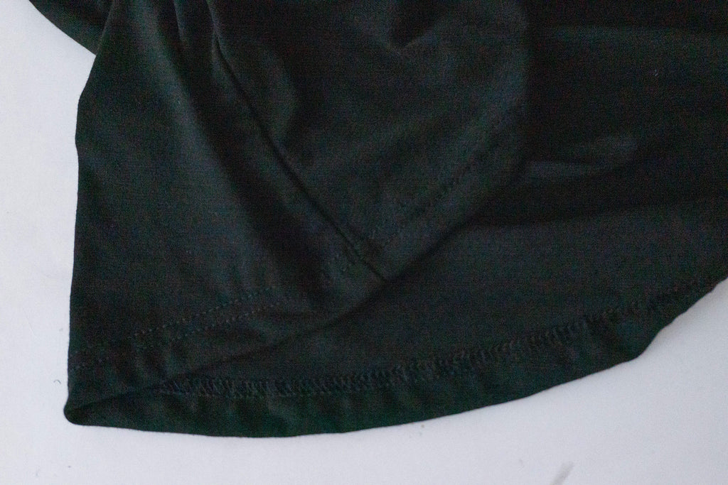 Cotton Ballet 黑色輕盈優雅彈性棉質疊領口, Dress/ DS9336