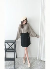 [百搭特別款⏰限時加開訂貨✨］Cape 船領披肩蝙蝠袖寬鬆薄線衫, Knit Top/TP8913