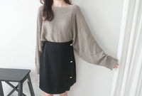 [百搭特別款⏰限時加開訂貨✨］Cape 船領披肩蝙蝠袖寬鬆薄線衫, Knit Top/TP8913